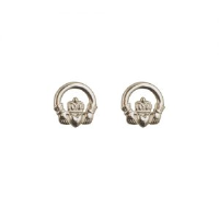 Silver 9mm Claddagh stud Earrings