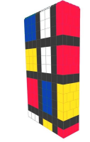 Display Wall - "Mondrian" 4 x 7 Ft