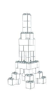 Model - Eiffel Tower - 2 Ft 6 In x 2 Ft 6 In x 6 Ft 1 In