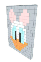 Mosaic Wall - Daisy Duck - 8 Ft x 6 In x 9 Ft 1 In