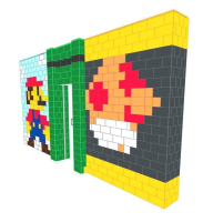 Mosaic Wall - Mario - 20 x 2 x 10 Ft