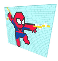 Mosaic Wall - Spider-Man - 20 Ft 6 In x 6 In x 15 Ft 6 In