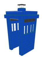 Phone Booth - Police Call Box - Dr. Who Tardis - 4 x 4 x 8 Ft 7 In