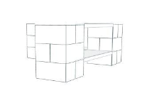 Shelving - 2 Level Corner Shelving Kit A/Thick Columns