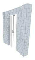 Simple Wall - W/ Door - 8 x 8 Ft