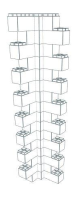 Wall Building Component - Heavy Duty Wall Column Corner