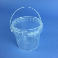 Small Volume Round Clear Tub 190ml complete with handle - SV190C
