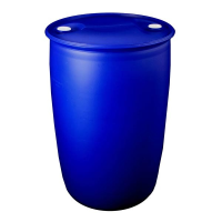 BARTH210BL - 210 Litres blue coloued (tight head) complete 52mm (2") filler / outlet and 52mm (2") breather bung.