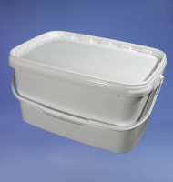 White Rectangular Bucket 6.4L - please call the office for price and delivery