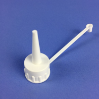 WHITE NOZZLE FOR NN1 , NN2, NN3, NN4 BOTTLES C/W ATTACHED CAP