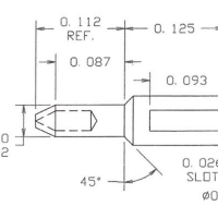 Concord 09-7186-2-044 Non-Insulated Slotted Terminal