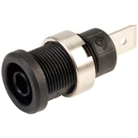 PJP 3266-C 4 mm Shrouded Socket with 6.3 mm Faston Terminal