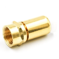 Pomona 6708 Type F Connector, Gold Plated For RG59 Cable