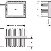 Winslow Adaptics W9192 32 Pin Surface-Mount PLCC Plug