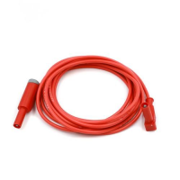 WSRAL01 12A PVC Test Lead 4mm Stacking Plug to Right-Angle Plug