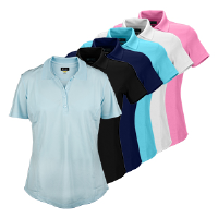  9945 Greg Norman Ladies S/S Polyester Polo Shirt (K447)