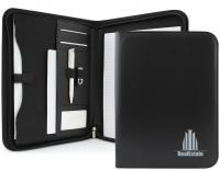 Clapham A4 Zipped Multi Pocket Folder E109909