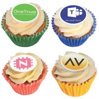 Cupcakes With Edible Logo E1015505