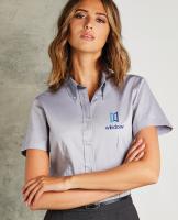 Kustom Kit Ladies Premium Short Sleeve Tailored Oxford Shirt E1014104