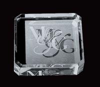 Optical Crystal Square Paperweight E108904