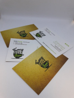 Soft Touch Velvet Single Sided Business Cards In Edinburgh