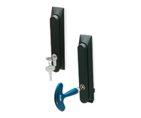 CLT.
Latches for cabinetswith handle for rod controls, technopolymer