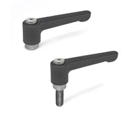 GN 302.1
Adjustable handlesFlat lever, zinc alloy, stainless steel clamping element