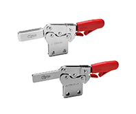 MOBS.
Horizontal toggle clampswith straight base and safety stop, steel or stainless steel