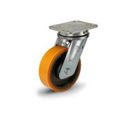 RE.F4-WH
Castors with bracket for heavy loadsMould-on polyurethane coating