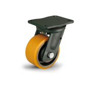 Castors with bracket for extra-heavy loads