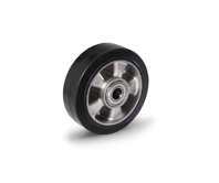 Elastic rubber wheels