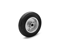 Vulcanised rubber wheels