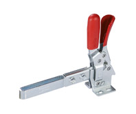 Clamps with extended lever, vertical series