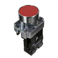 22MM LATCHING PUSH BUTTON SWITCH - RED N/C