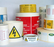 Warnings Roll Labels & Stickers