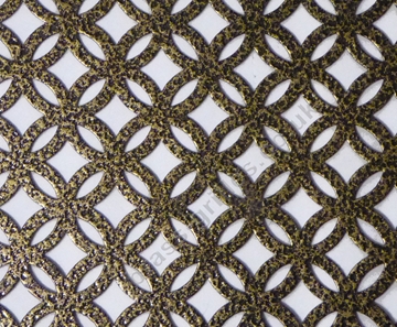 Inner Circular Old Gold Decorative Grille Sheet