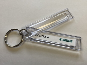 Clear Acrylic Number Plate Keyrings