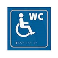 Disabled 150mm x 150mm Taktyle (Braille) Self Adhesive Sign
