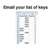 Email a list of keys QUANTITY DISCOUNTS