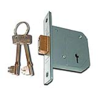 KM157 CHUBB 3G114 (BS3621) 5 Lever Deadlock (67mm) c/w 2 Keys