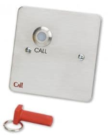 Emergency call point, magnetic reset, with remote
