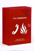 Red fire telephone EVC outstation, c/w handset