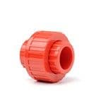 Removable Union for Large Bore Red Pipe, 25mm
