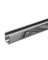  Glazing Channel GC17 - Satin Stainless finish