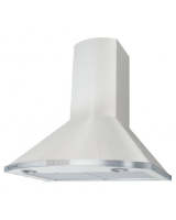 722-10/B TENDER is a modern, white finished 600mm wide cooker hood with LED lighting (2 x2W) and a stainless steel wire filter easily cleaned by hand or in the dishwasher. 165 m3/h.