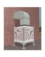 AD-20-VS-075-055 20000m3/hr evaporative cooler with with painted louvers