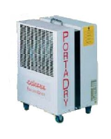 Calorex PD150AX 24l/d (max) dehumidifier with hot gas defrost and humidisat. 200m3/h air flow. Dehumidification @ 20&#176;C, 70% RH = 0.625 L/H