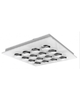 CAP-F-250-600-49 Square multi nozzle diffuser for T-bar ceiling 600mm square with 250mm duct and 49 nozzles