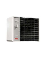 CAT C5N 5kw 3 ph wall mounted fan heater