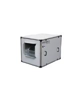 CJBX/AL-18/18-2 230/400V, IE3. 9,250m3/h belt-driven dust control/ventilation unit with aluminium profiles and prefinished sheet steel and acoustic insulation.
